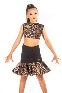 Leopard Drop Waisted Skirt