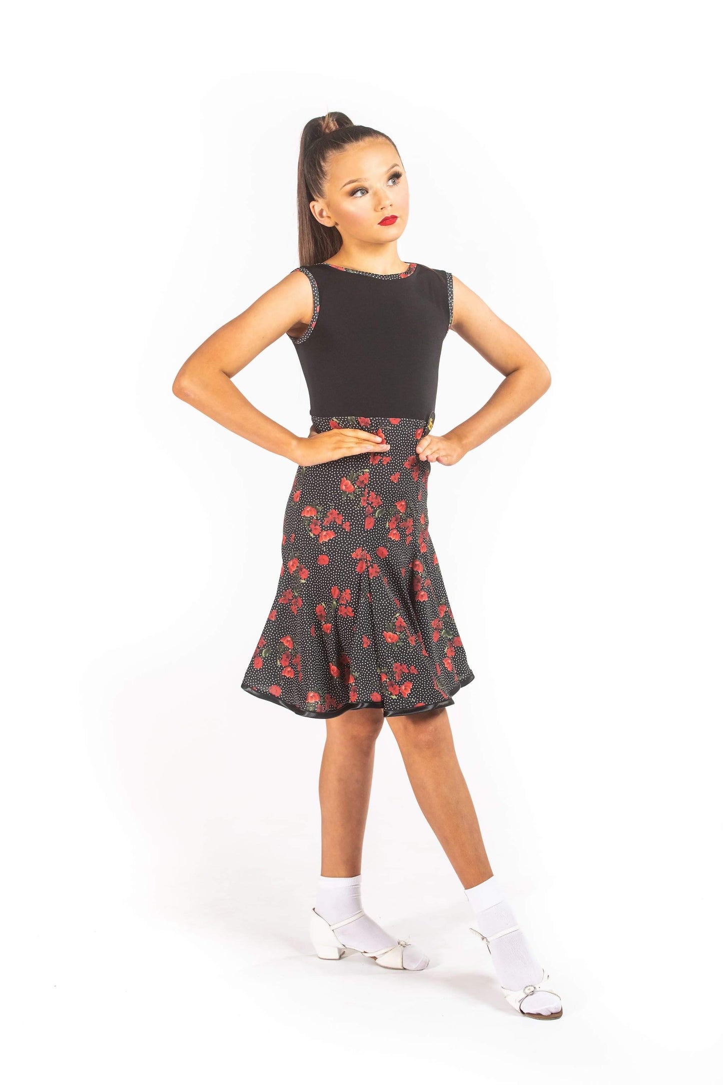 PolkadotPoppy High waisted dress