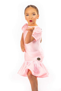 Pink Fringe Drop Waisted Skirt