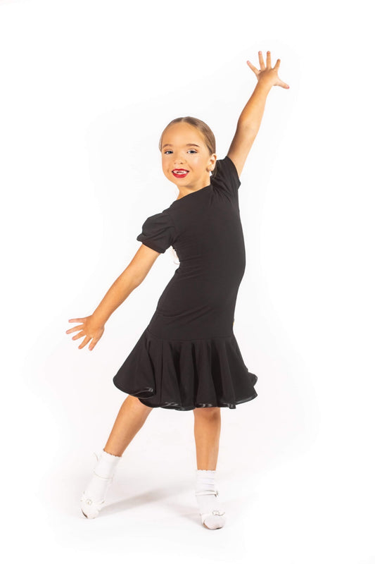 Black Puff Sleeve Practice Dress