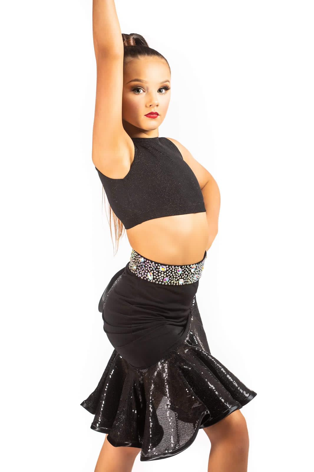 Drop Waisted Sequin Skirt